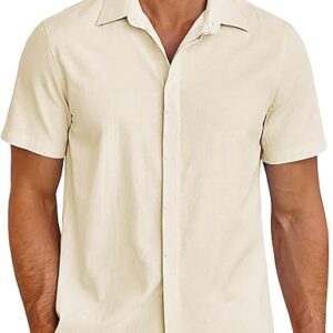 COOFANDY Men’s Cotton Linen Shirt