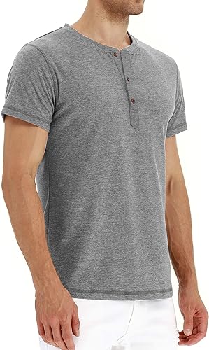 Sailwind Mens Henley Gray T-Shirt