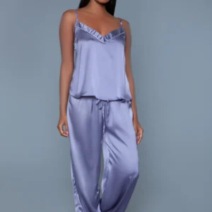 Madison Satin Pants PJ Set