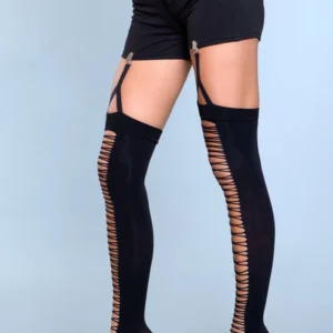 Illusion Clip Garter Thigh Highs One Size